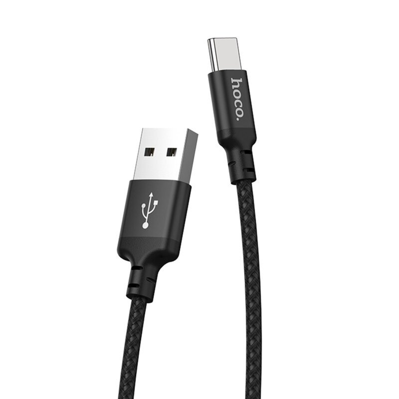 Cablu de date Type-C Hoco X14, 3A, 1m, negru