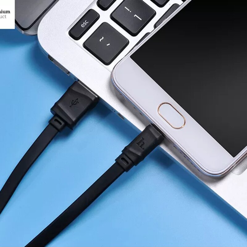 Cablu date USB Type-C Quick Charging 2.4A Hoco X5, 1m, negru