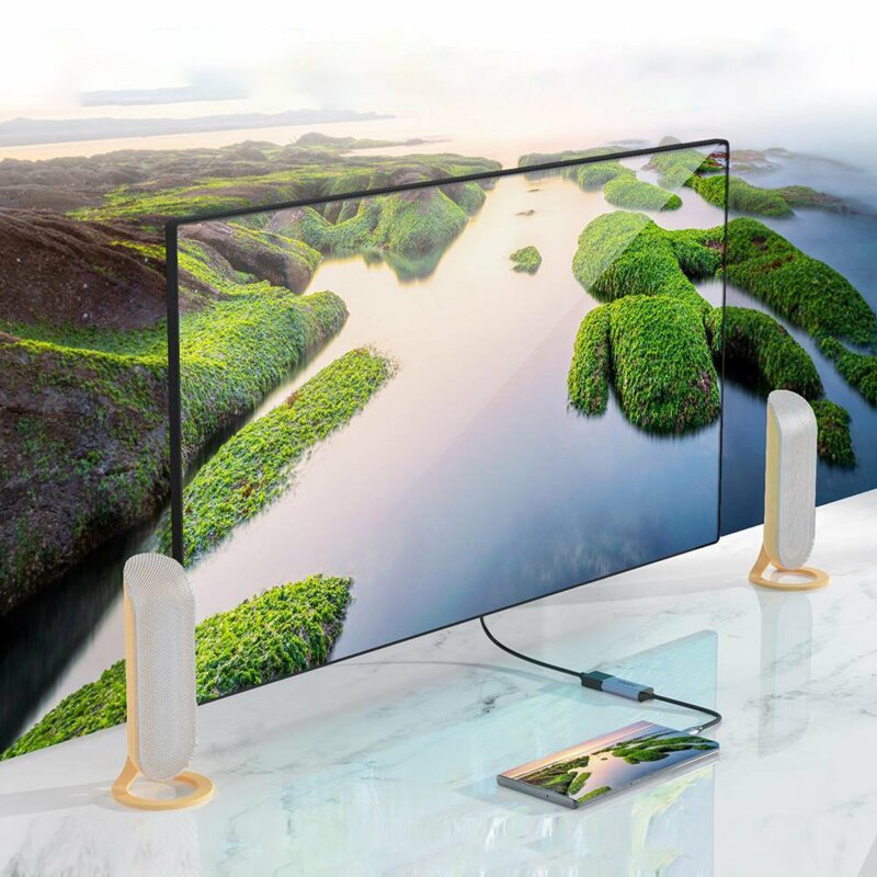 Adaptor USB-C la DisplayPort Choetech, 4K@60Hz, 20cm, HUB-H11