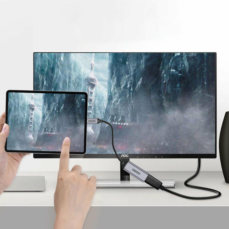 Adaptor USB-C la DisplayPort Choetech, 4K@60Hz, 20cm, HUB-H11