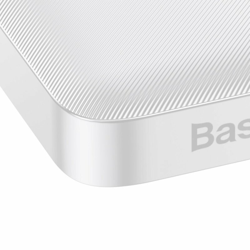Baterie externa 10000mAh Baseus, 2xUSB, USB-C, Micro-USB, alb, PPDML-I02