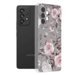 Husa Samsung Galaxy A53 5G Techsuit Marble Pro, Bloom of Ruth Gray