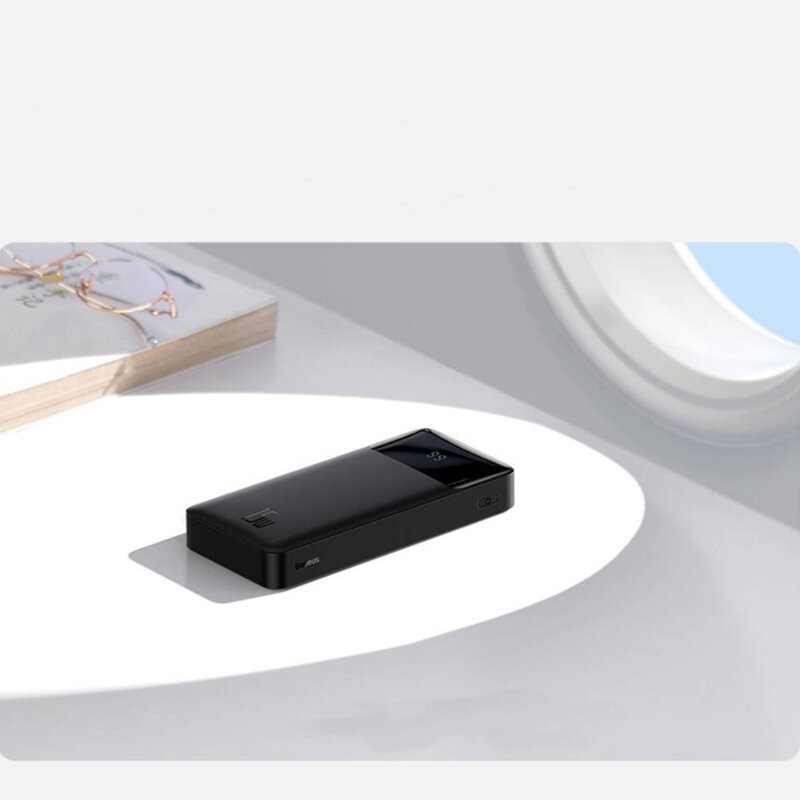 Baterie externa 10000mAh Baseus, 2xUSB, USB-C, Micro-USB, negru, PPDML-I01