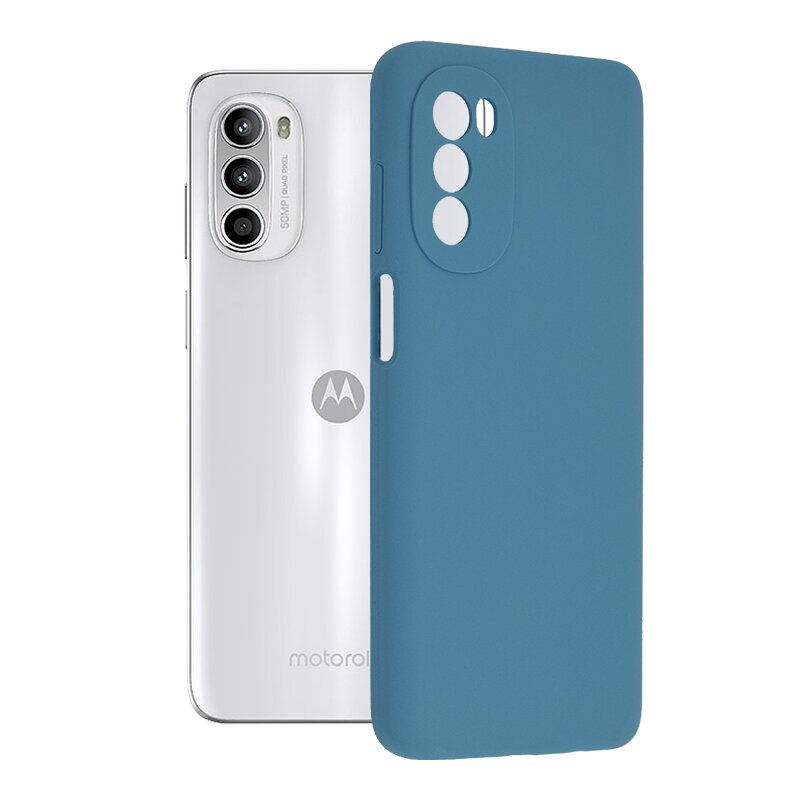 Husa Motorola Moto G52 Techsuit Soft Edge Silicone, albastru