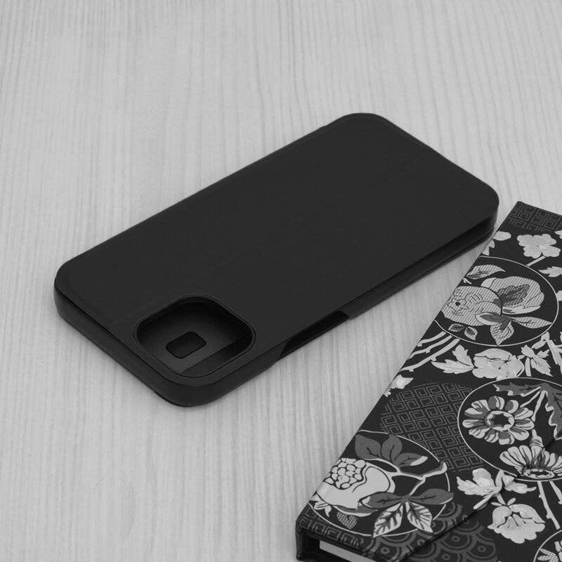 Husa iPhone 14 Eco Leather View flip tip carte, negru