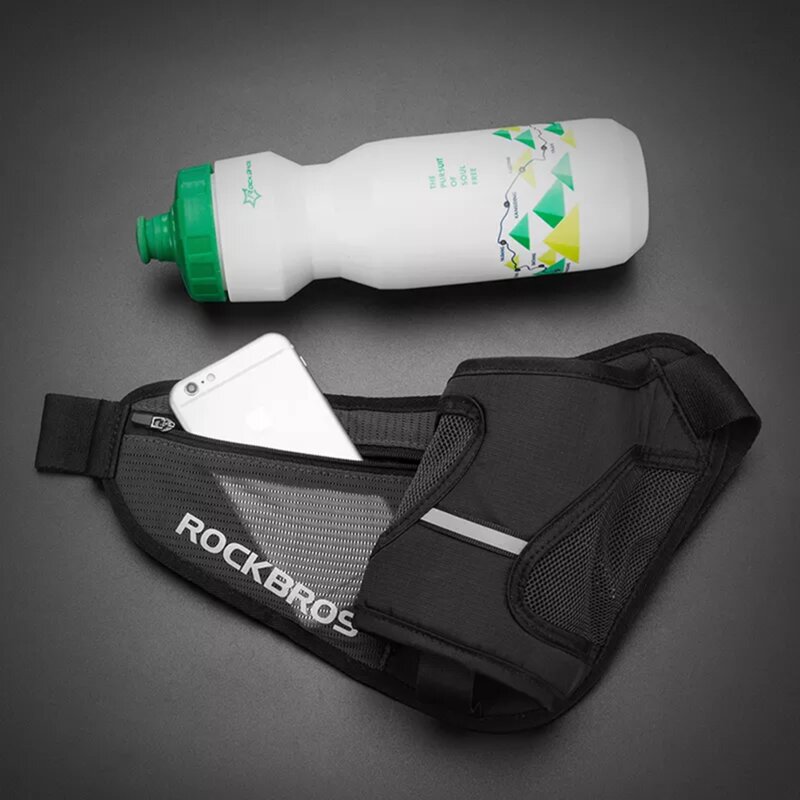 Borseta pentru telefon, sticla apa RockBros D36, negru