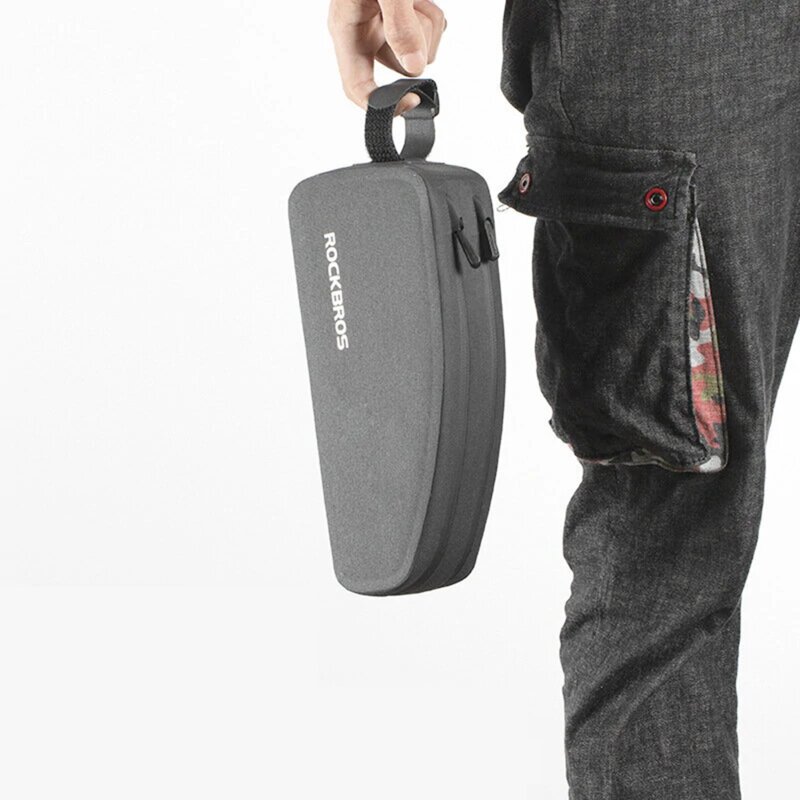 Geanta cadru bicicleta impermabila 23x6.5x9 RockBros, negru, AS-021