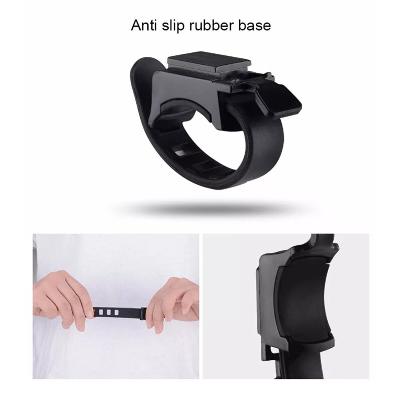 Lanterna bicicleta cu acumulator si claxon RockBros 7588-OR