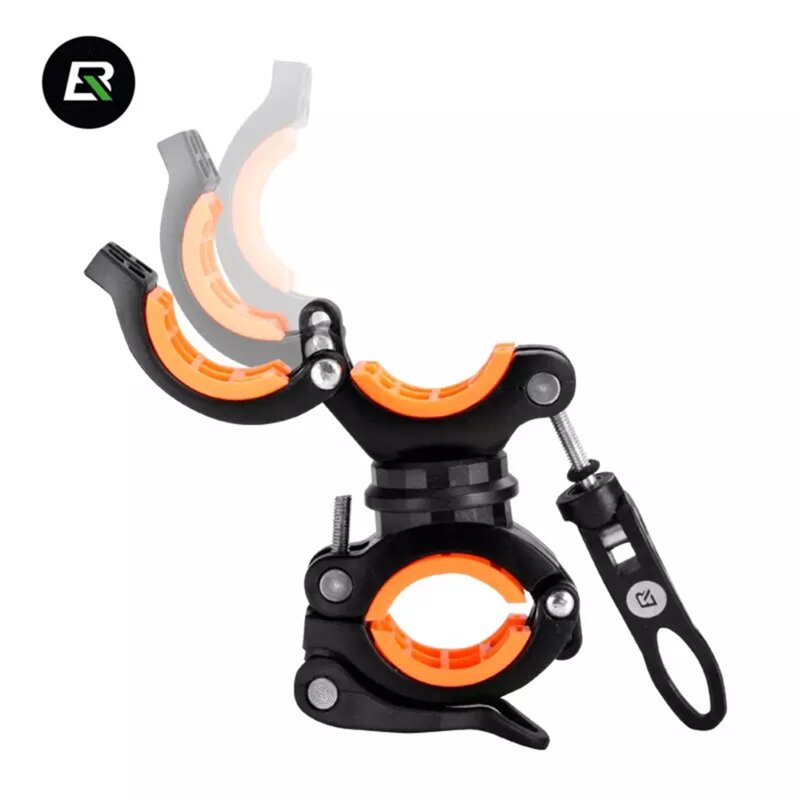 Suport lanterna bicicleta RockBros, verde-alb, DJ1001-GR