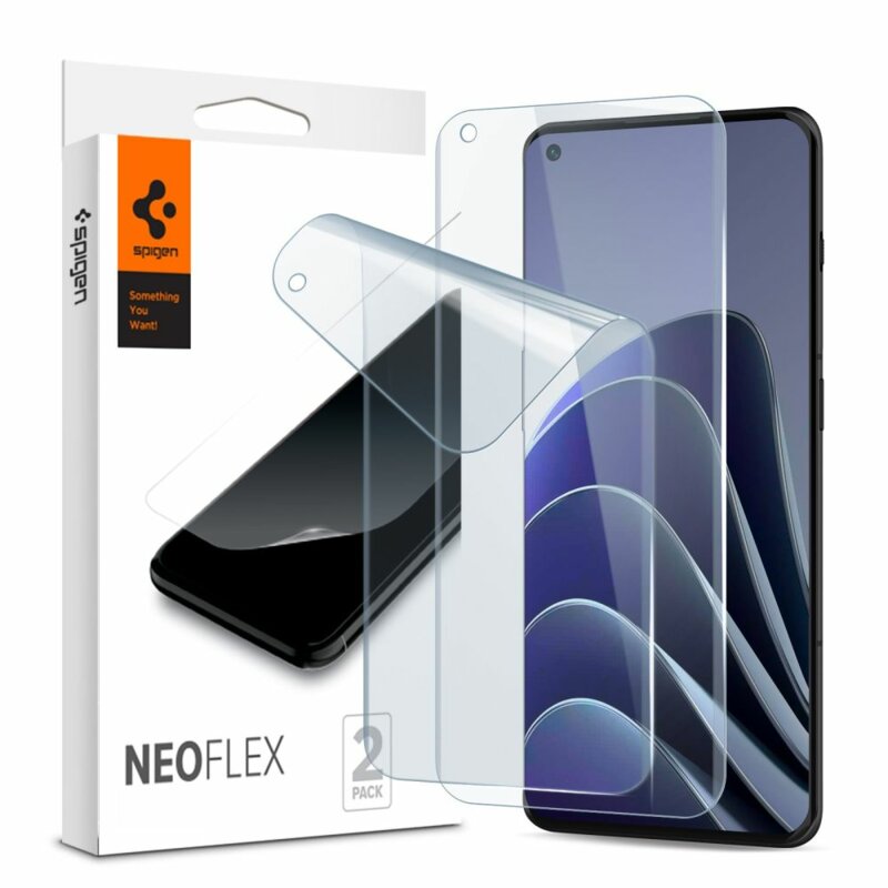 [Pachet 2x] Folie OnePlus 10 Pro Spigen Neo Flex, transparenta