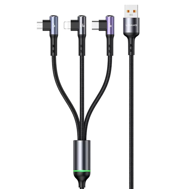 Cablu date 3in1 Apple, tip C, Micro-USB 66W, 480Mbps USAMS U80