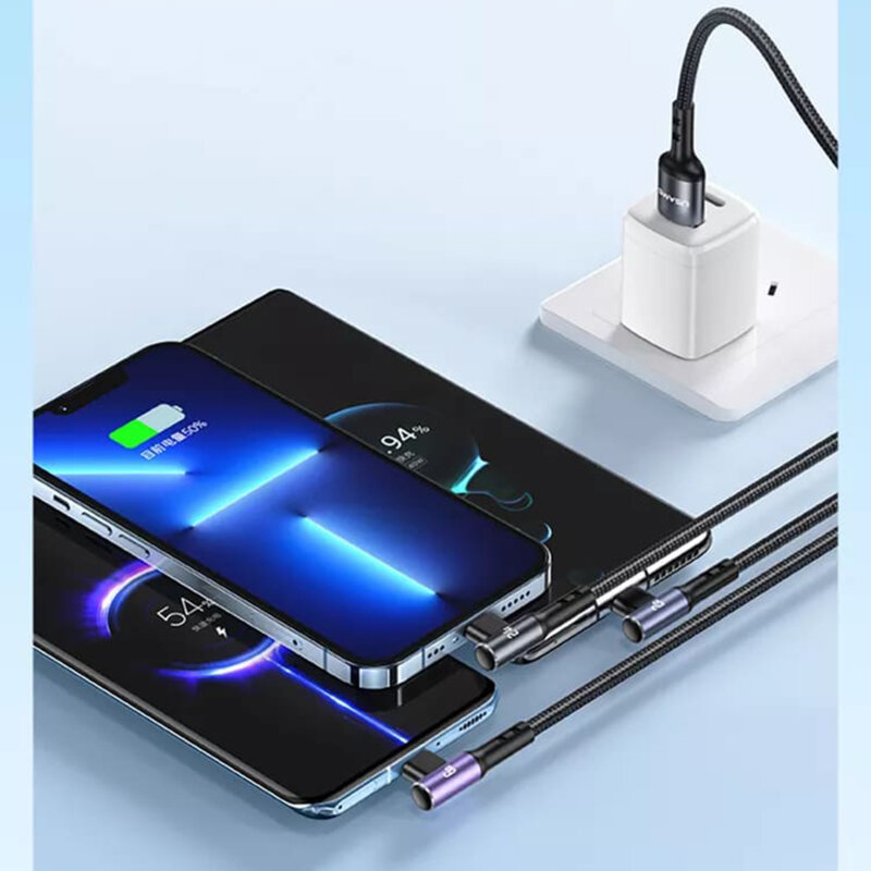 Cablu date 3in1 Apple, tip C, Micro-USB 66W, 480Mbps Usams U80