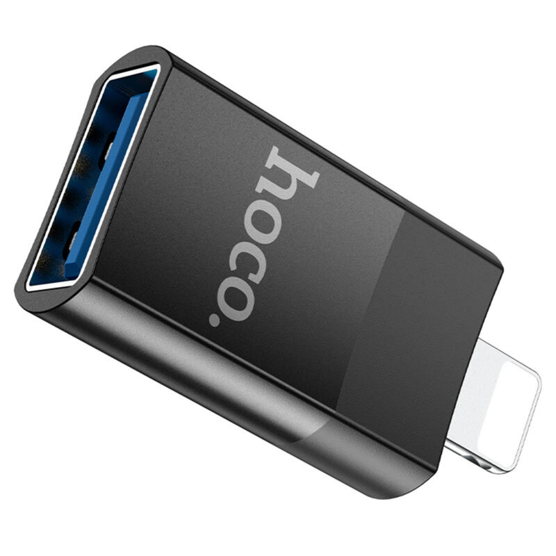Adaptor OTG iPhone la USB2.0 Hoco UA17, negru