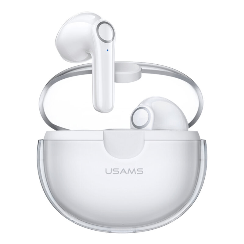 Casti in-ear Bluetooth TWS, earbuds Usams BU12, alb