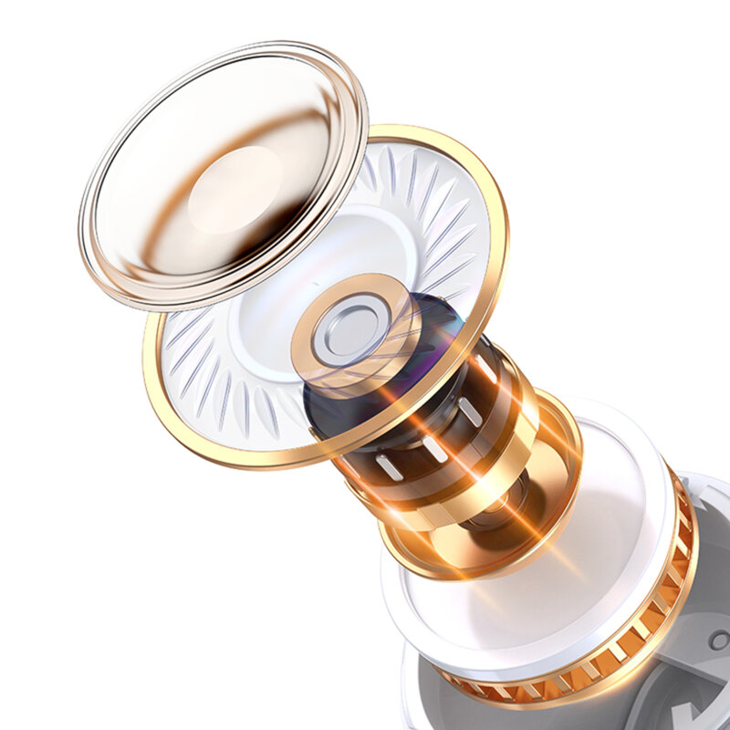 Casti in-ear Bluetooth TWS, earbuds Usams BU12, roz