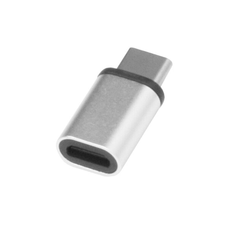 Adaptor Charger Micro-USB To Type-C Convertor Pentru Incarcare si Transfer De Date - 0009 - Argintiu