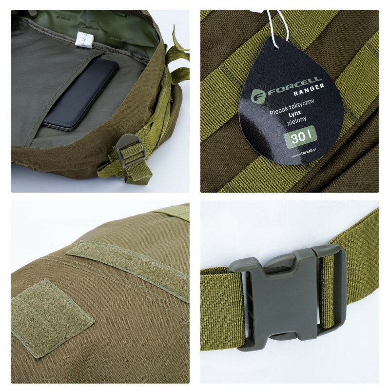 Rucsac munte pentru drumetie Forcell Lynx, verde