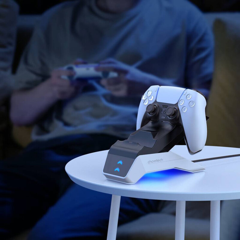 Statie incarcare controller PS5 Choetech, negru/alb GM-P02
