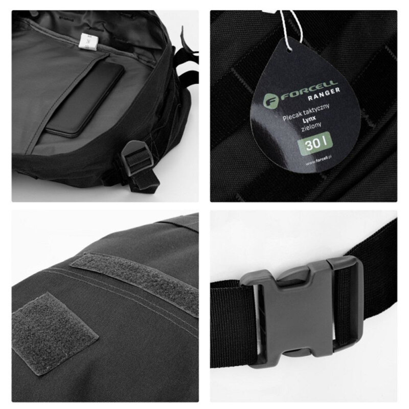 Rucsac munte pentru drumetie Forcell Lynx, negru