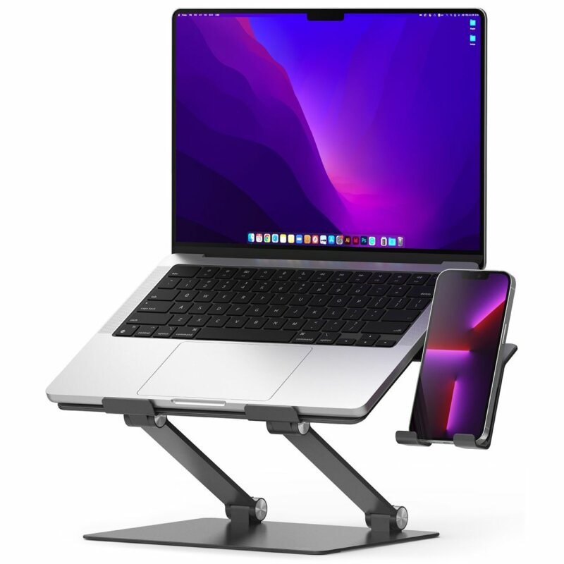 Suport laptop pentru birou + suport telefon/tableta Ringke