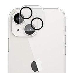 Folie sticla iPhone 14 Lito S+ Camera Protector, negru/transparenta