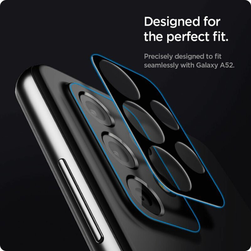 Folie camera Samsung Galaxy A52 5G Techsuit Full Glass, negru