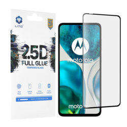Folie sticla Motorola Moto G52 Lito 2.5D Full Glue, negru