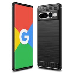 Husa Google Pixel 7 Pro Techsuit Carbon Silicone, negru