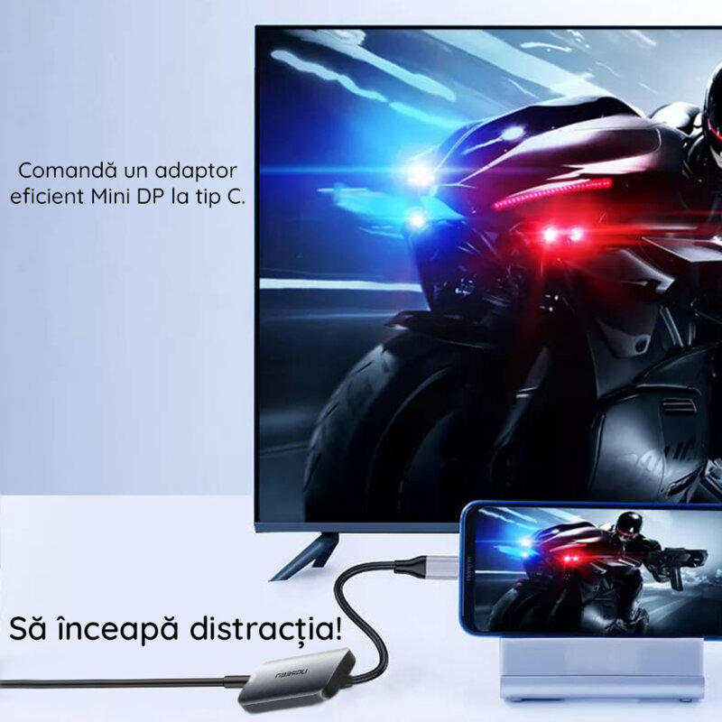 Convertor video Type-C la Mini PD, Ugreen, gri, 60351