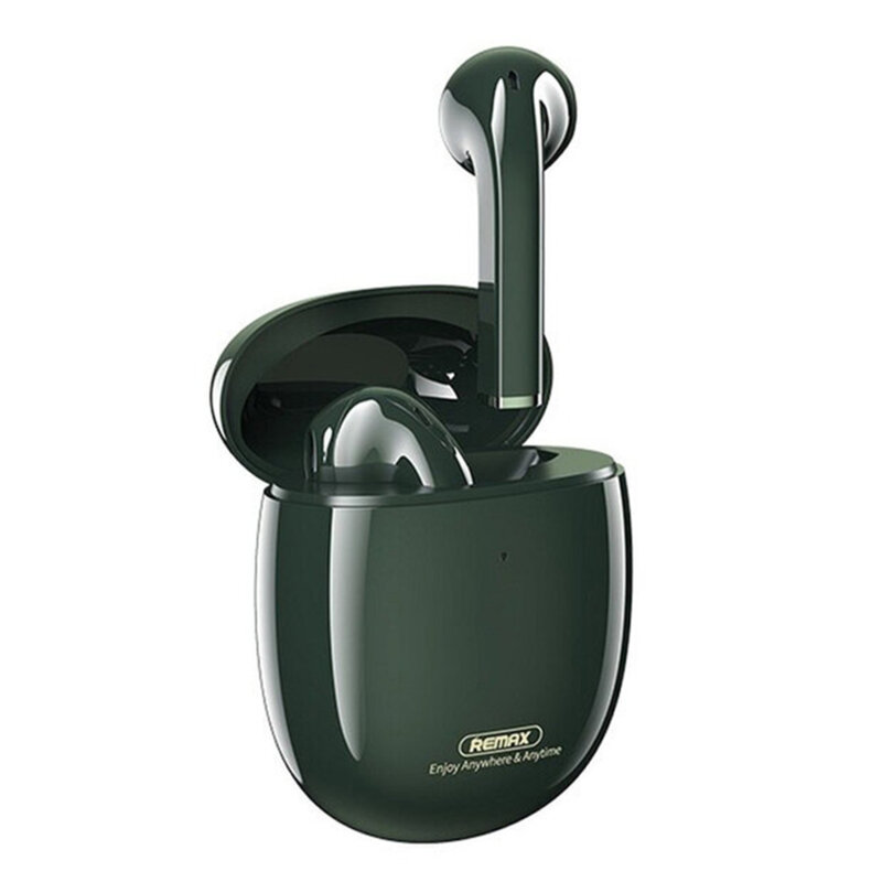 Casti wireless Remax TWS-23, earbuds, Bluetooth, verde