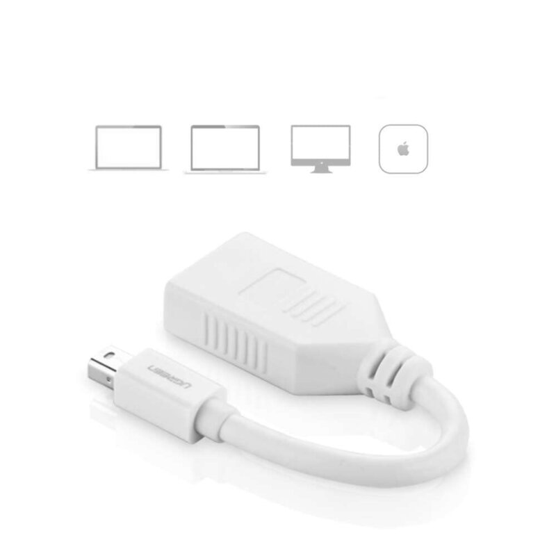 Adaptor Mini DisplayPort la DisplayPort Ugreen, alb, 10445