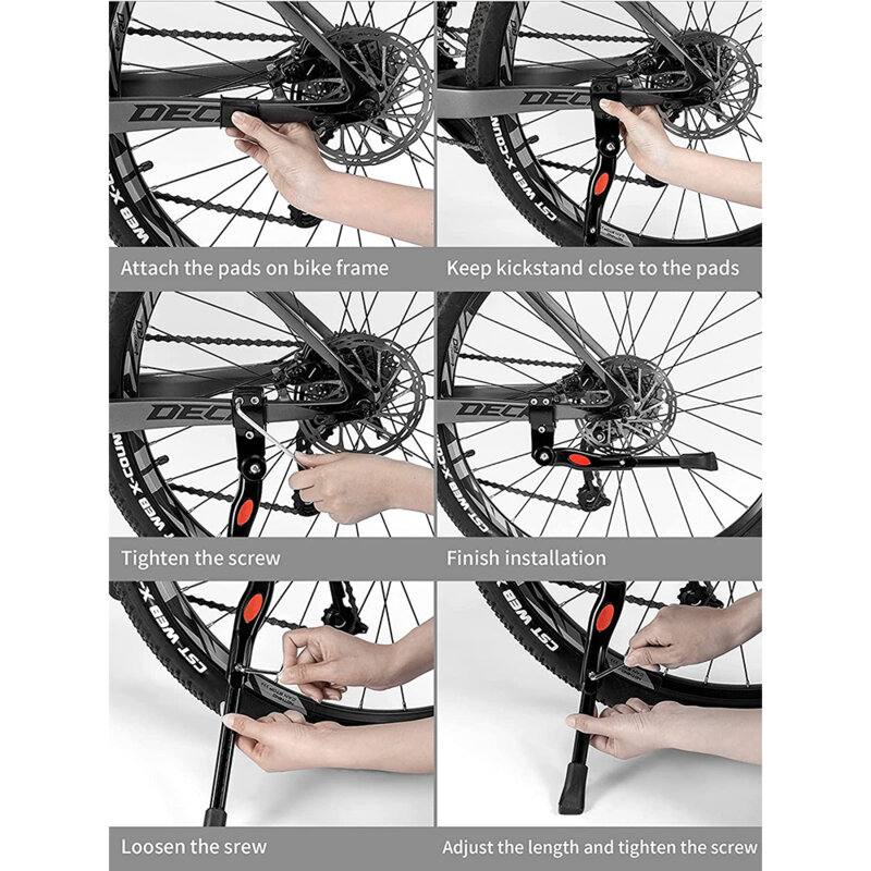 Cric pentru bicicleta 35-38cm RockBros, negru, 2011-7ABK