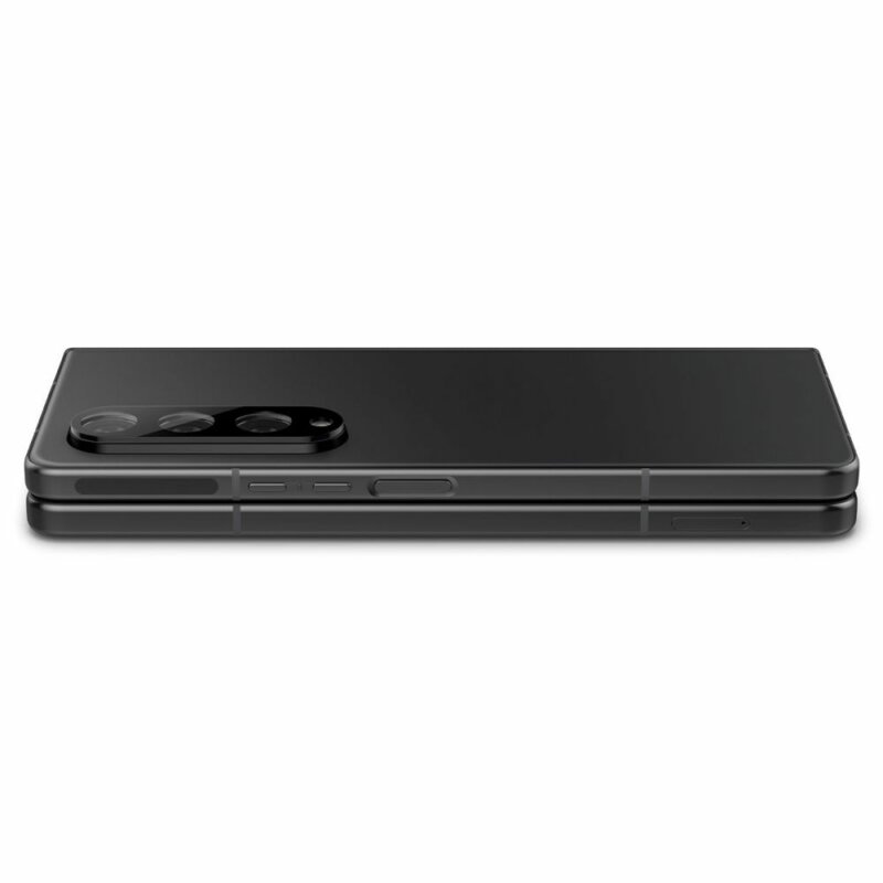 [Pachet 2x] Folie sticla camera Samsung Galaxy Z Fold4 Spigen Glas.tR Optik, negru