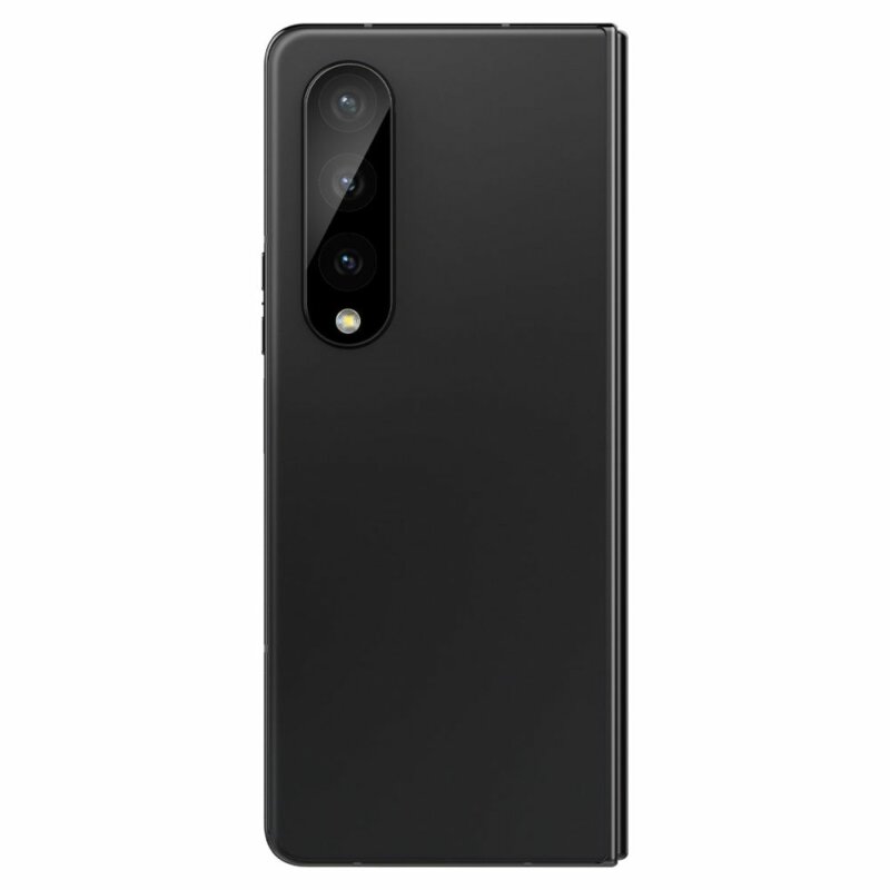 [Pachet 2x] Folie sticla camera Samsung Galaxy Z Fold4 Spigen Glas.tR Optik, negru