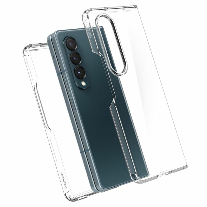 Husa transparenta Samsung Galaxy Z Fold4 Spigen Crystal Hybrid, clear