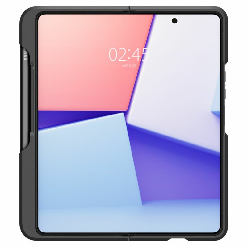 Husa Samsung Galaxy Z Fold4 Spigen Thin Fit Pen, negru