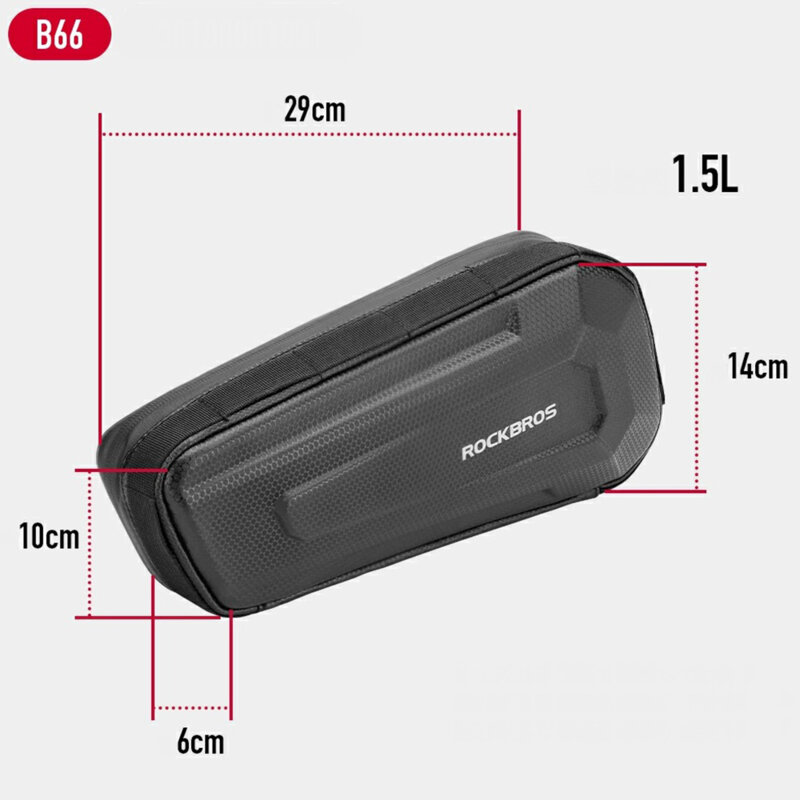 Geanta impermeabila cadru bicicleta, trotineta 1.5l RockBros B66