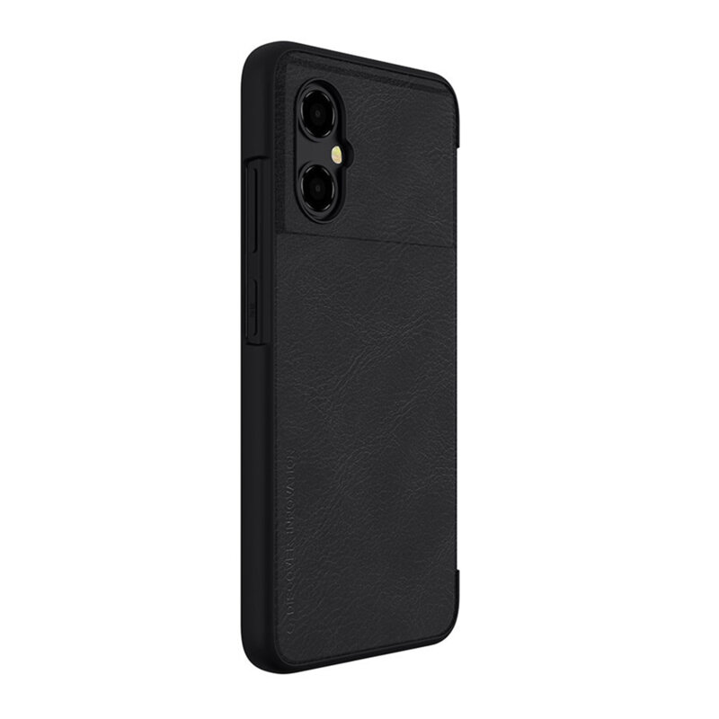 Husa Xiaomi Poco M4 5G Nillkin QIN Leather, negru