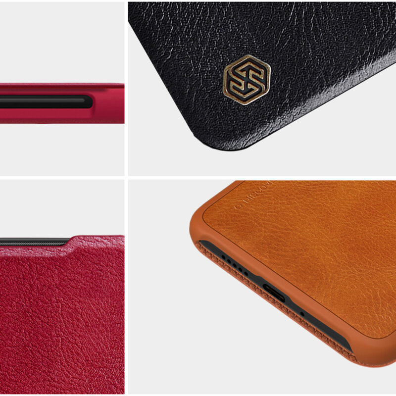 Husa Xiaomi Poco M4 5G Nillkin QIN Leather, negru