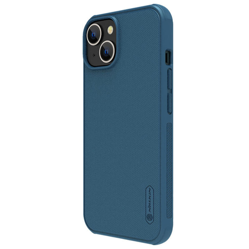 Husa iPhone 14 Nillkin Super Frosted Shield, albastru