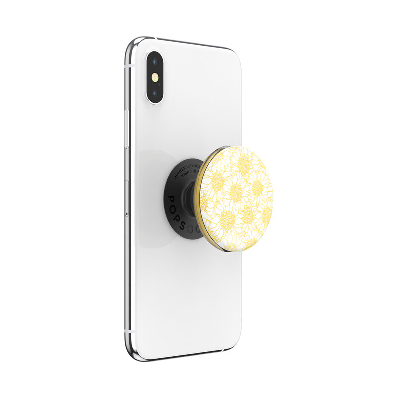 Popsockets original, suport cu functii multiple, PopLips Burt’s Bees Sunflower Field