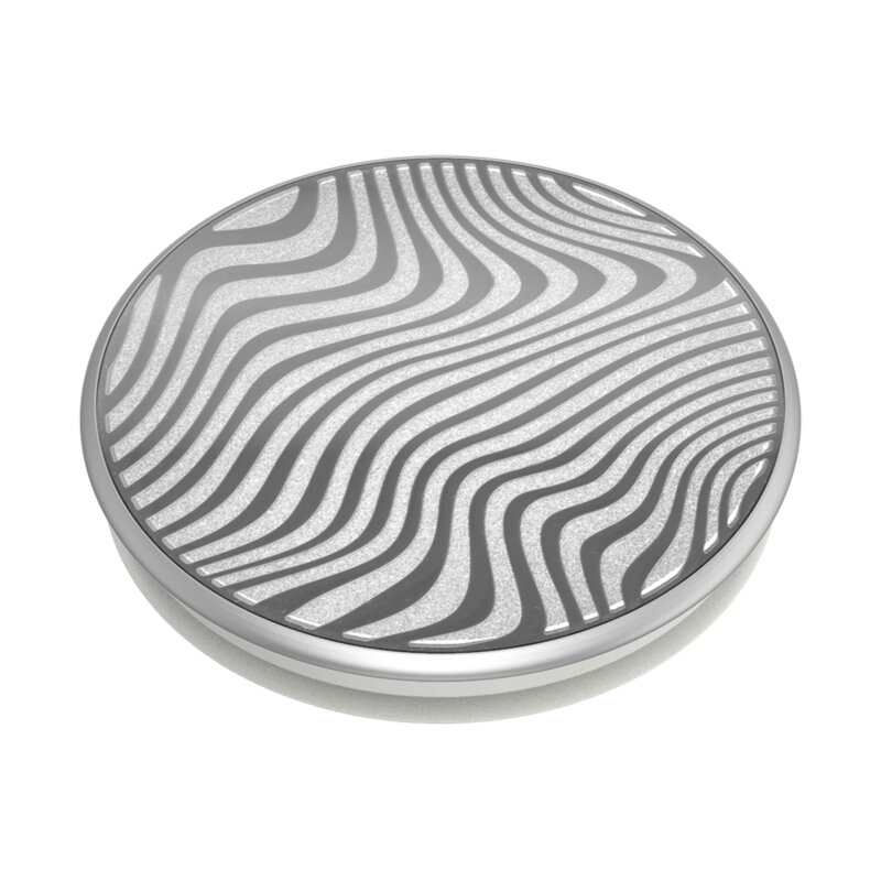 Popsockets original, suport cu functii multiple, Terrain Wave metalic