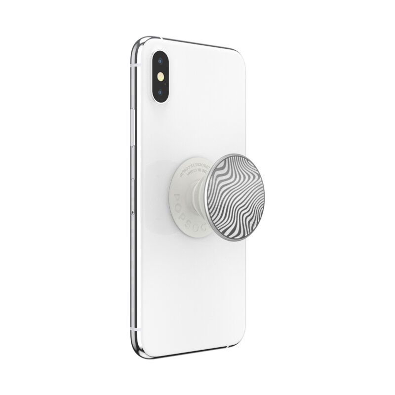 Popsockets original, suport cu functii multiple, Terrain Wave metalic