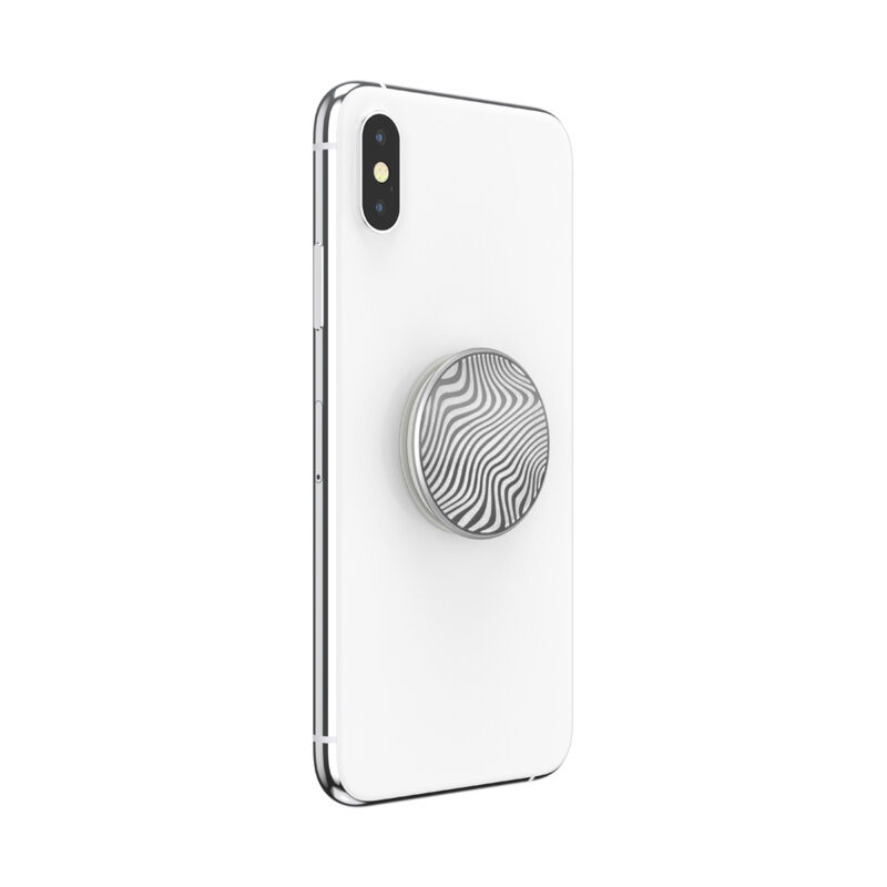 Popsockets original, suport cu functii multiple, Terrain Wave metalic