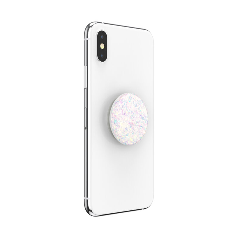Popsockets original, suport cu functii multiple, Iridescent Confetti White
