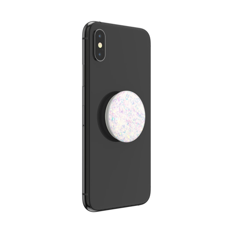 Popsockets original, suport cu functii multiple, Iridescent Confetti White