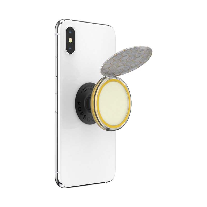 Popsockets original, suport cu functii multiple, PopGrip Lips X Burt's Bees Honeycomb