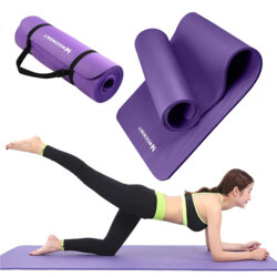 Saltea gimnastica, impermeabila, fitness, yoga, aerobic, pilates, violet