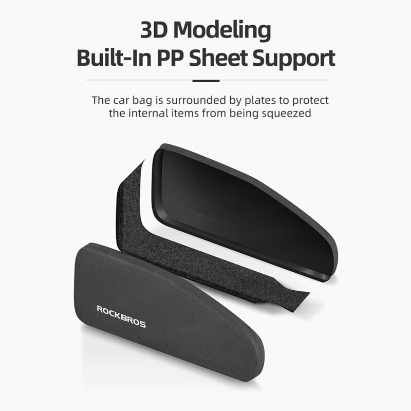 Geanta cadru bicicleta impermabila 23x6.5x9 RockBros, negru, AS-021