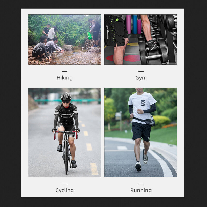 Borseta pentru telefon, sticla apa RockBros D36, negru